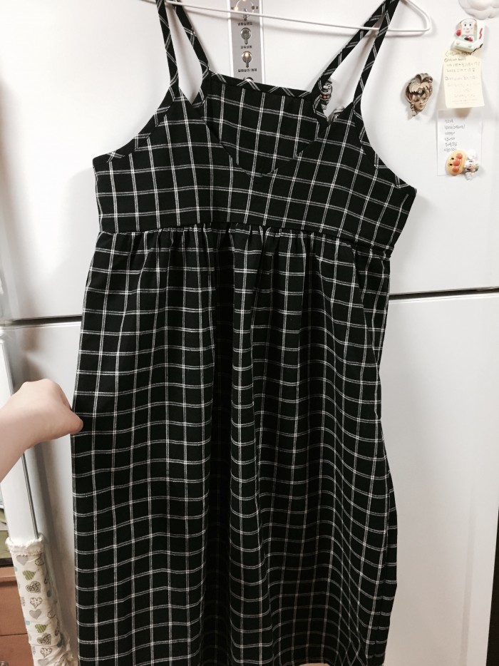 두시간전에 산 체크원피스 사이즈미스로 팔아요ㅠㅠ | 인스티즈