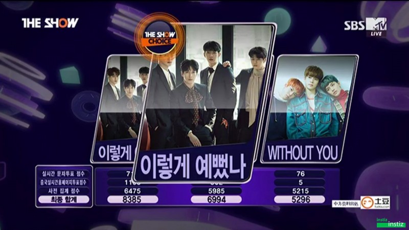 [더쇼160419] CNBLUE - 이 주의 더쇼 초이스 수상 | 인스티즈