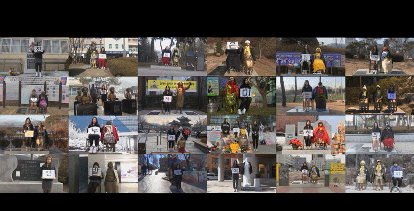 소녀상 옆에 앉아있는 여학생을 본 시민들의 반응(데이터 주의) | 인스티즈