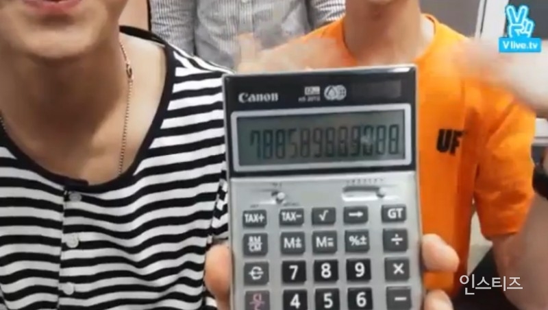 계산기 하나 가지고도 잘 노는 아이돌.svt | 인스티즈
