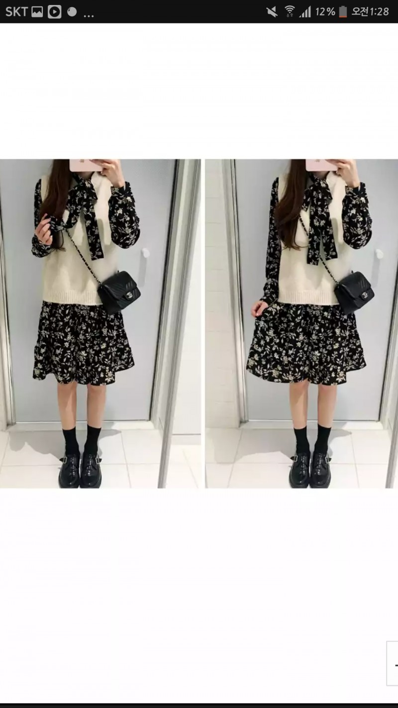 원피스 위에 니트코디 둘중 뭐가 더 이뻐??? | 인스티즈