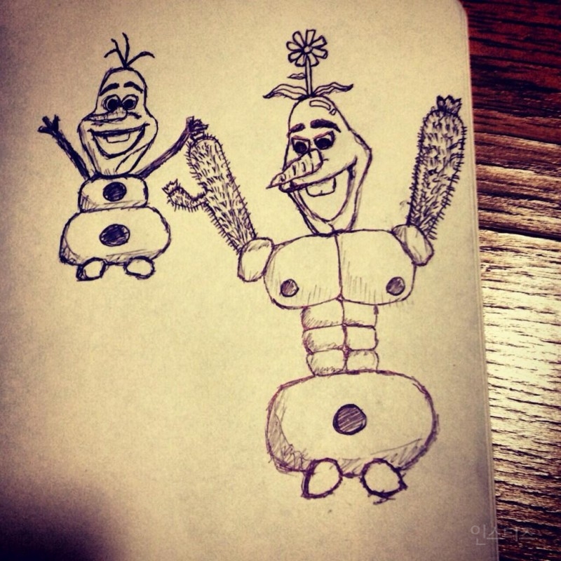 뛰어난 사차원 그림 실력을 가진 아이돌 | 인스티즈