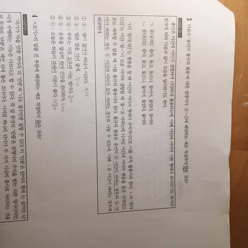 국어 문법문제 3개만 풀어주라..! | 인스티즈