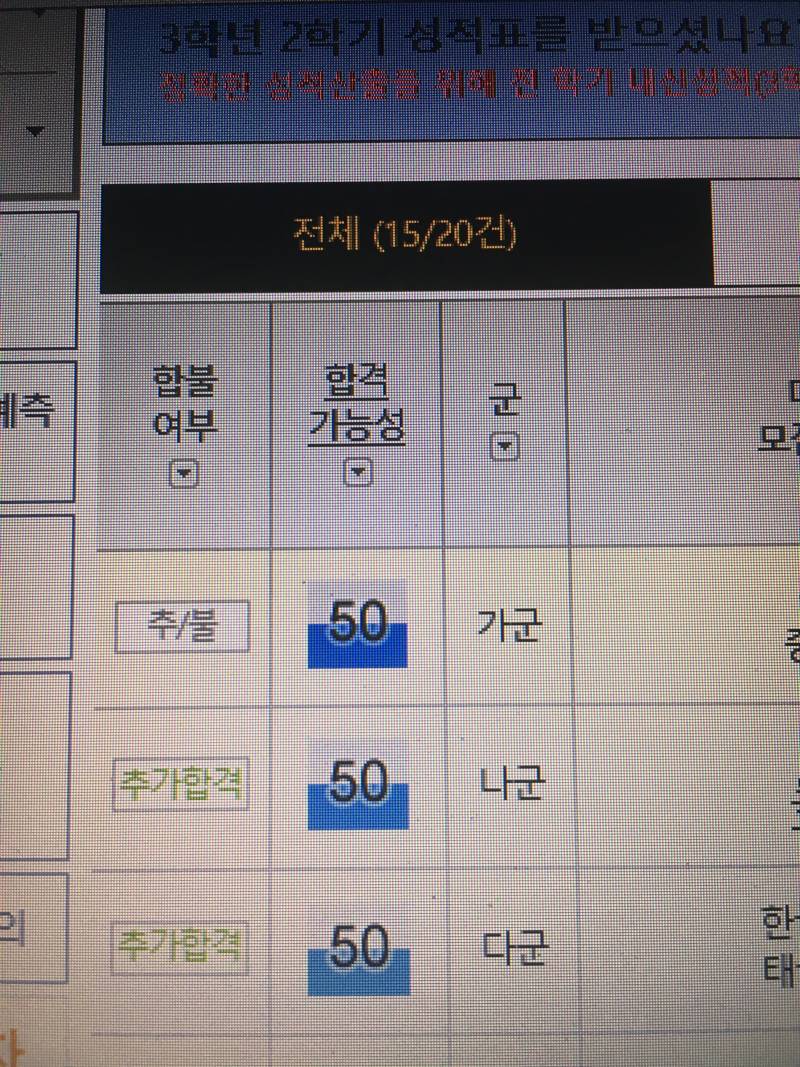 정시 지원 어떻게 할지 봐줄 익? | 인스티즈