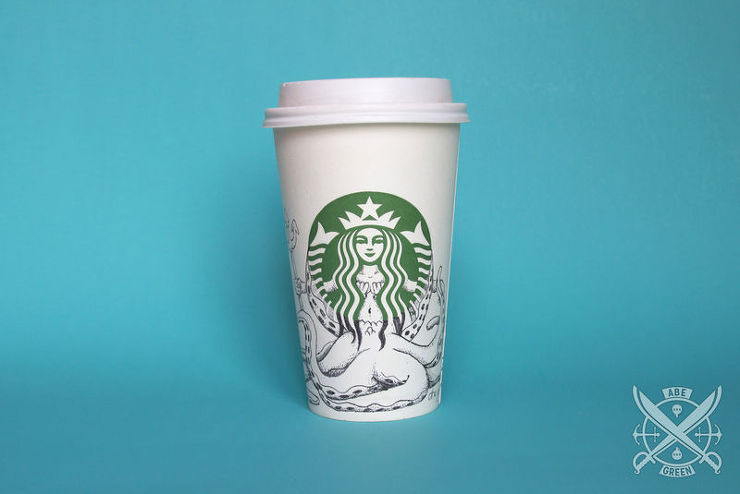 스타벅스 로고를 이용한 재미있는 일러스트 | 인스티즈