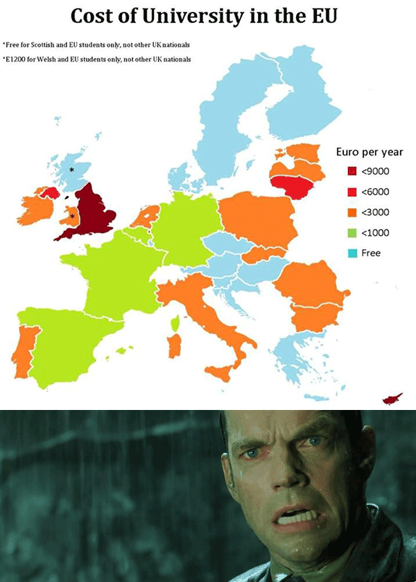 유럽 대학 등록금을 바라보는 우리의의 심정.GIF | 인스티즈