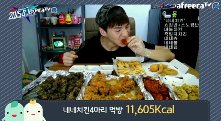 먹방 비제이들의 한 끼 칼로리 | 인스티즈