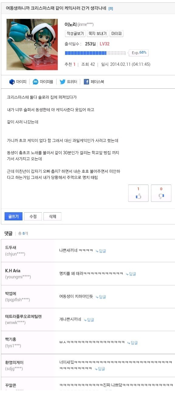 여동생 크리스마스 레전드.jpg | 인스티즈