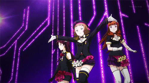 아이돌 애니 무대 비교.gif | 인스티즈