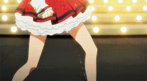 아이돌 애니 무대 비교.gif | 인스티즈