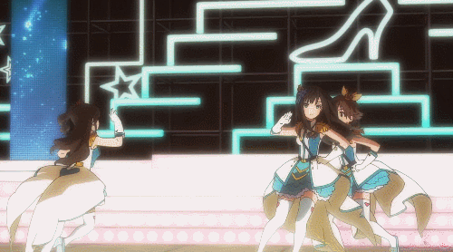 아이돌 애니 무대 비교.gif | 인스티즈