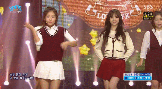 151004 sbs인기가요 러블리즈 Hug Me 무대 움짤 | 인스티즈