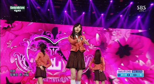 핑크핑크했던 141130 sbs 인기가요 러블리즈 Candy Jelly Love 무대영상 및 움짤 | 인스티즈