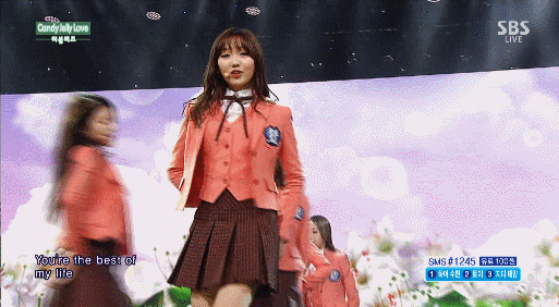 핑크핑크했던 141130 sbs 인기가요 러블리즈 Candy Jelly Love 무대영상 및 움짤 | 인스티즈