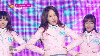 벚꽃처럼 하늘하늘한 의상이 예뻤던 러블리즈 141129 Candy Jelly Love.gif & 교차편집영상 | 인스티즈
