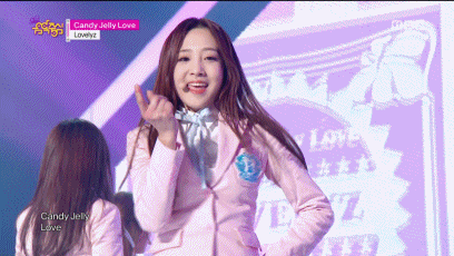 벚꽃처럼 하늘하늘한 의상이 예뻤던 러블리즈 141129 Candy Jelly Love.gif & 교차편집영상 | 인스티즈