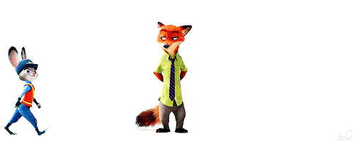 주토피아 닉주디 인간화 송중기 박보영.gif | 인스티즈