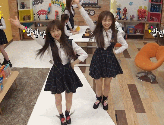 레드벨벳의 Happiness 춤추는 러블리즈 빵떡이과 케이.GIF | 인스티즈