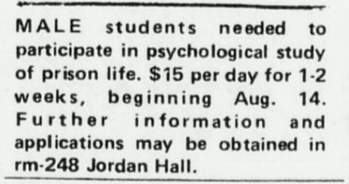 심리학 10대 비윤리적 실험들 4. 인간을 천사 혹은 악마로 만든다? - 스탠퍼드 감옥 실험 | 인스티즈