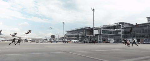 캡틴 아메리카: 시빌워 CG 작업전 촬영 영상.swf | 인스티즈