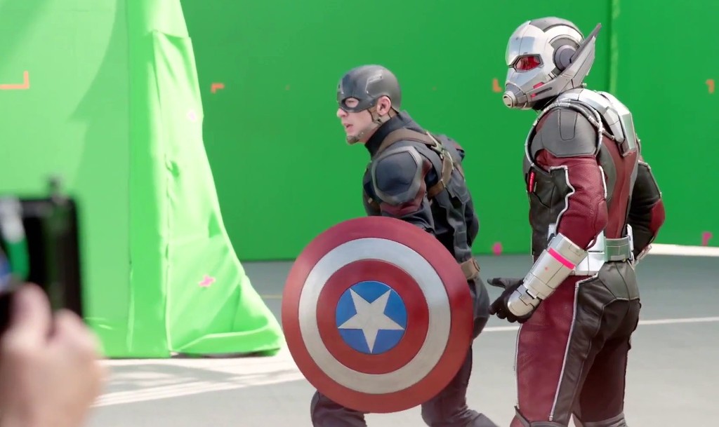 캡틴 아메리카: 시빌워 CG 작업전 촬영 영상.swf | 인스티즈