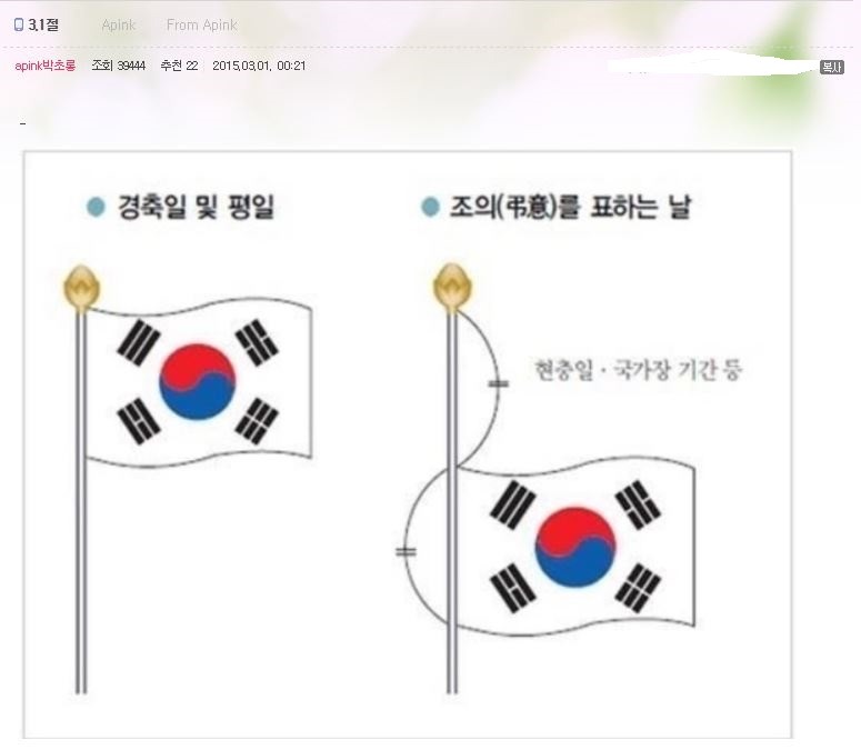 [에이핑크] 에이핑크가 알려주는 태극기 쉽게 그리는 법 | 인스티즈