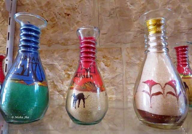 요르단의 유리병 모래그림 | 인스티즈
