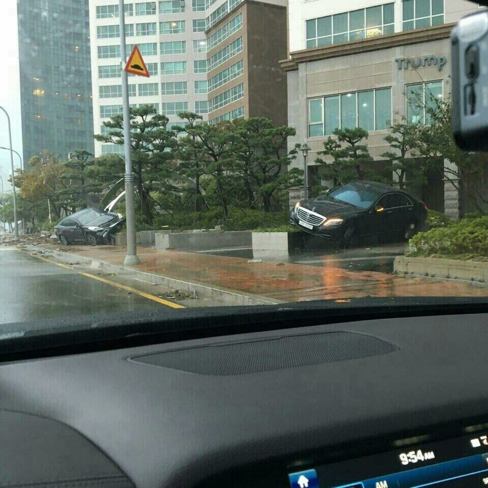 방금 해운대 마린시티에서 찍은 장면....ㄷㄷ | 인스티즈