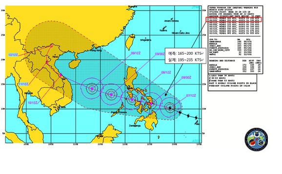 세계태풍 사상 최악의 태풍으로 기록된 30호 태풍 하이얀의 위력.swf | 인스티즈