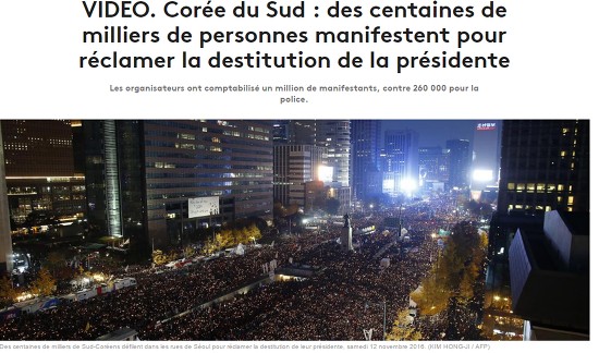 [161112] 외신들,역대 최대 촛불집회에 대한 보도와 평화시위에 감탄 | 인스티즈