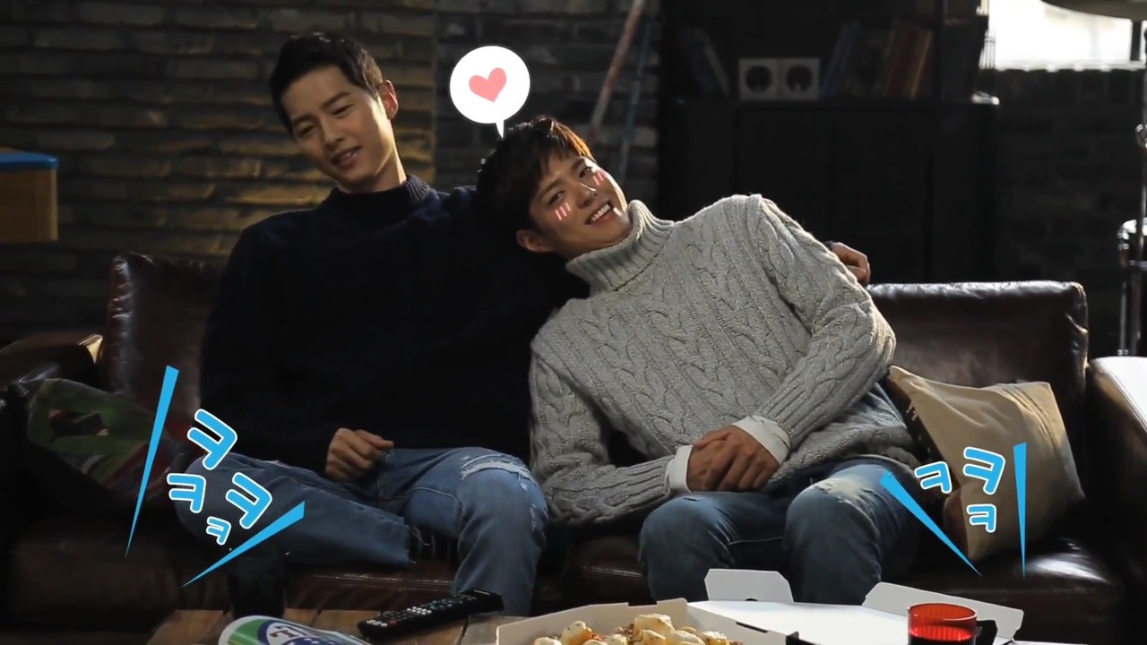 광고촬영장에서 생활연기중인 송중기x박보검(짱덕 주의) | 인스티즈