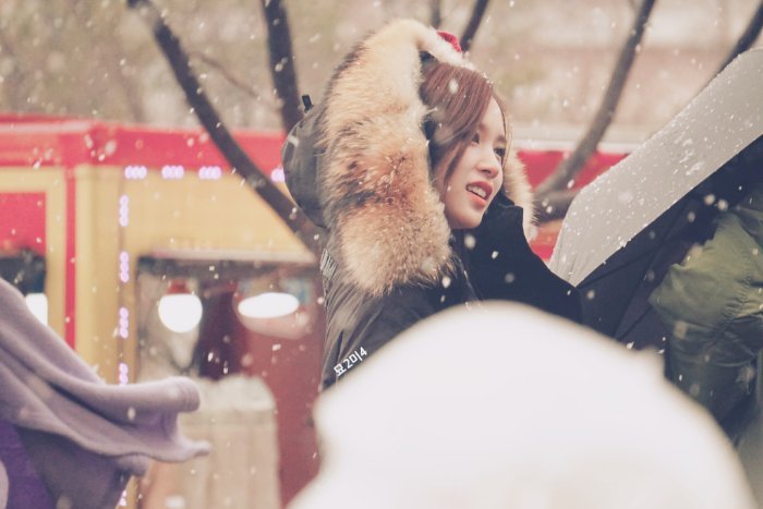 161126 첫눈 오던날 미나리~^____^ | 인스티즈