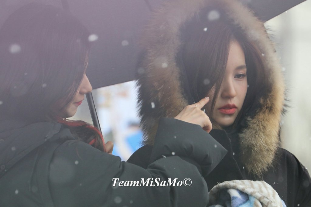 161126 첫눈 오던날 미나리~^____^ | 인스티즈