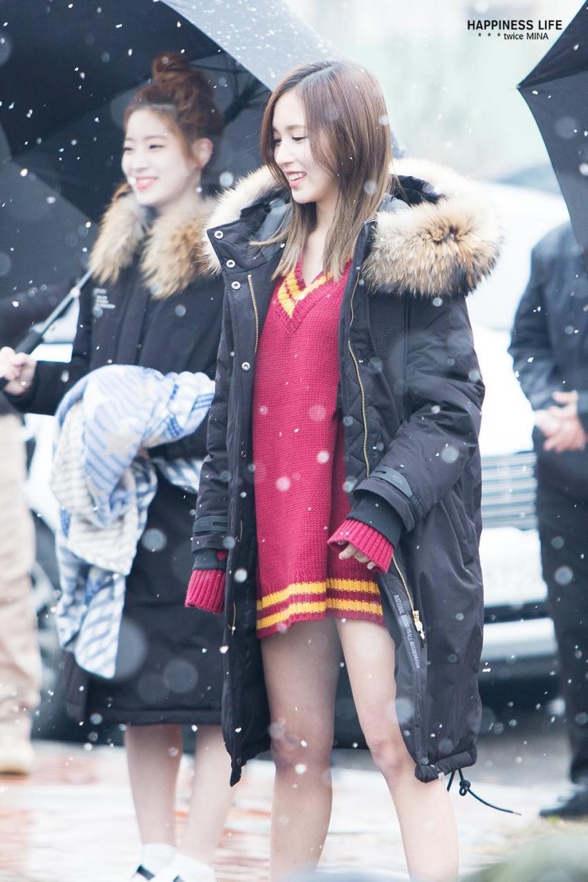 161126 첫눈 오던날 미나리~^____^ | 인스티즈