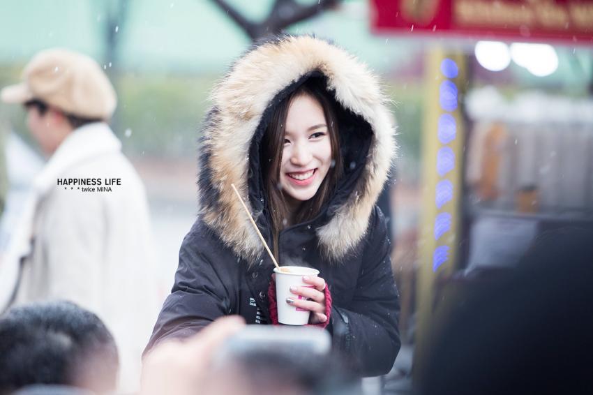 161126 첫눈 오던날 미나리~^____^ | 인스티즈