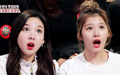 [트와이스] 나연이 던진 미끼를 문 사나...gif | 인스티즈