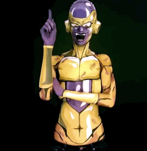 바디페인팅으로 만화 주인공이 되는 여인 동영상 | 인스티즈