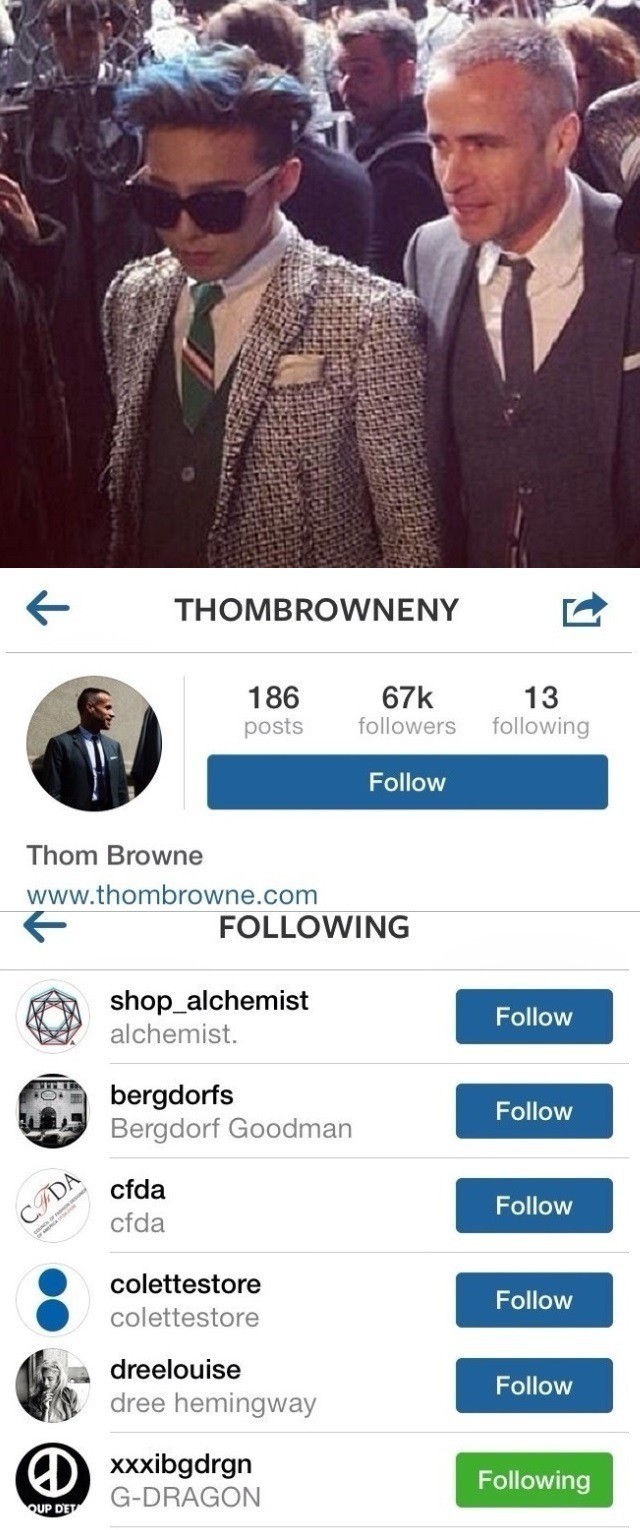 지드래곤한테 먼저 팔로잉하고 리스펙한 해외스타&유명인사들 .JPG | 인스티즈