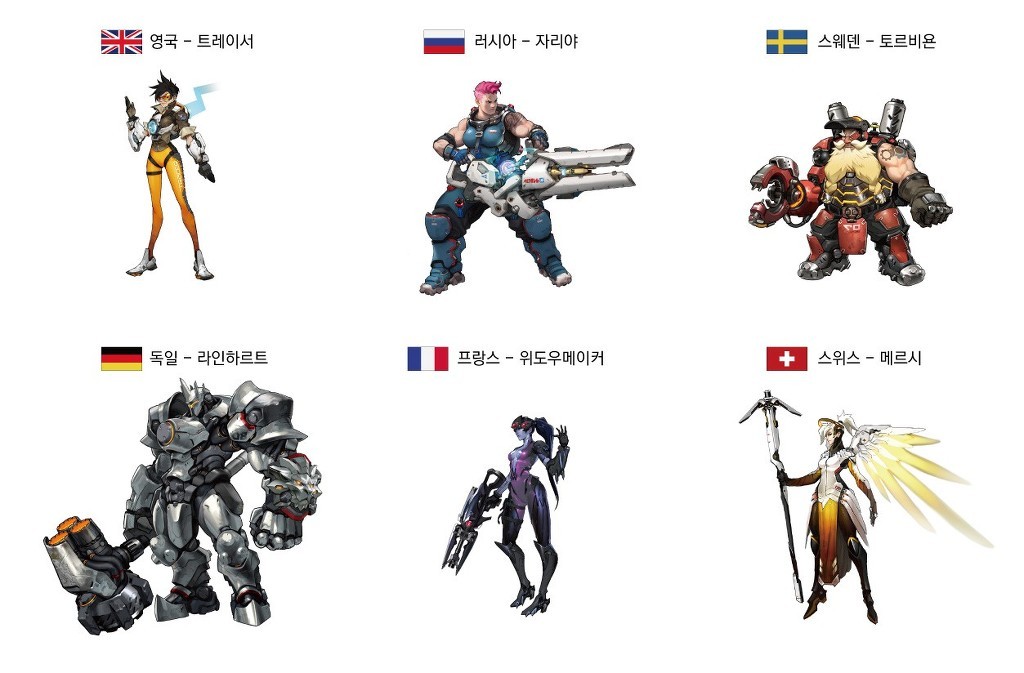 오버워치 캐릭터별 국적 과 스토리 .txt | 인스티즈