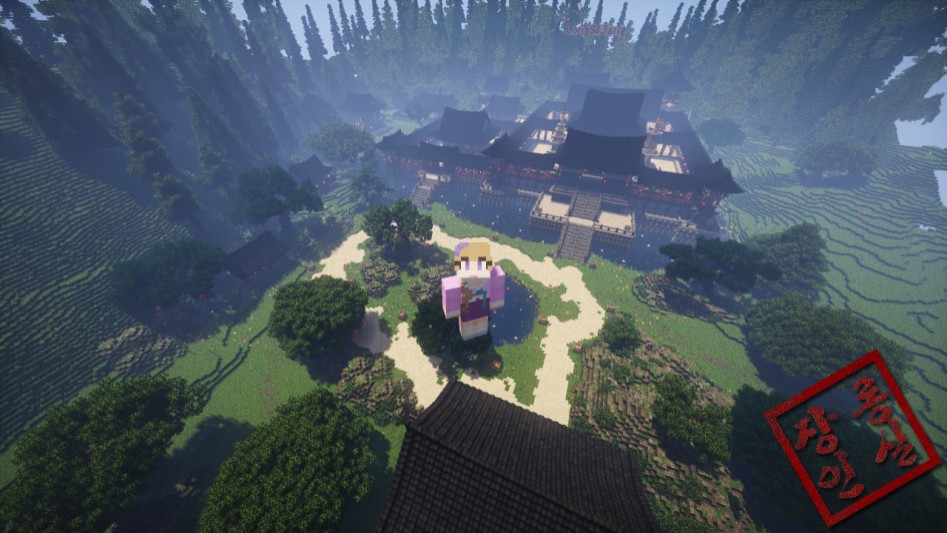 마인크래프트로 만든 불국사,한옥.jpg | 인스티즈