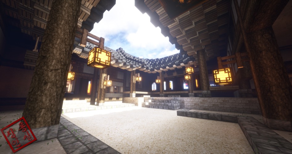 마인크래프트로 만든 불국사,한옥.jpg | 인스티즈