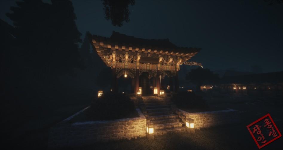 마인크래프트로 만든 불국사,한옥.jpg | 인스티즈