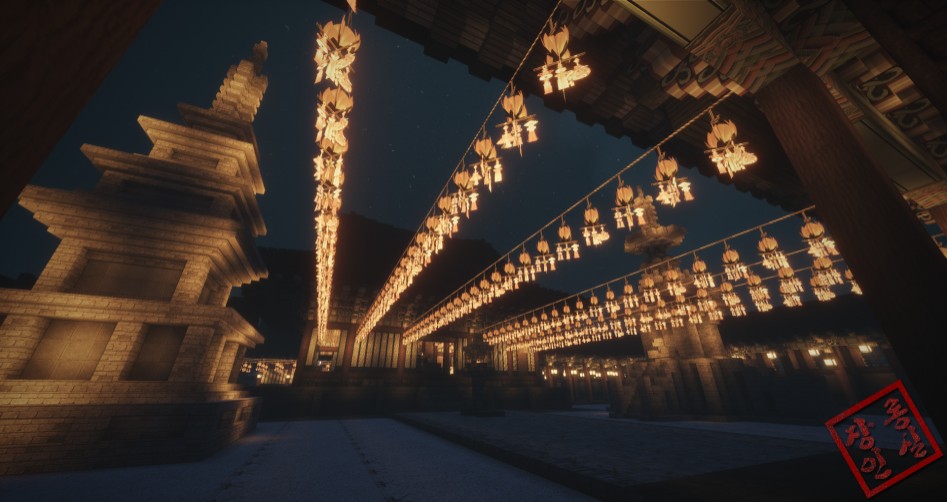 마인크래프트로 만든 불국사,한옥.jpg | 인스티즈