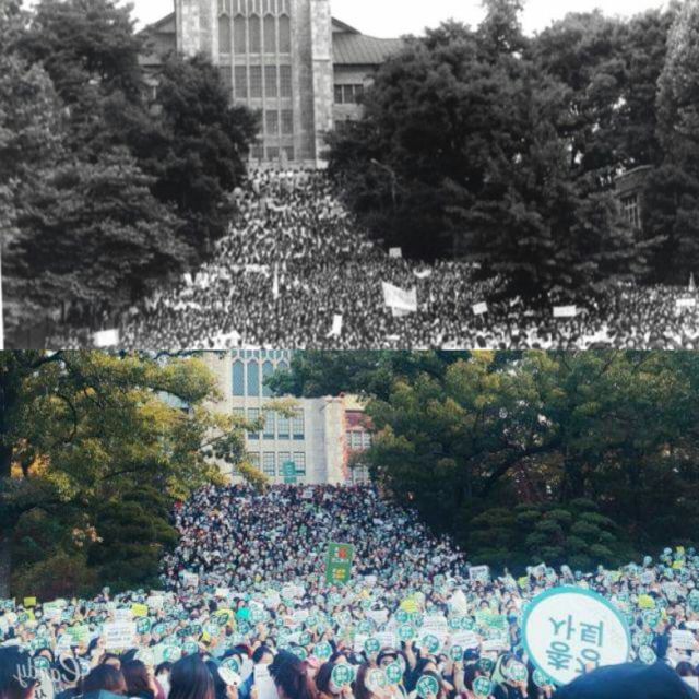 86일간의 이화여대 시위 날짜별 현장사진 모음 | 인스티즈