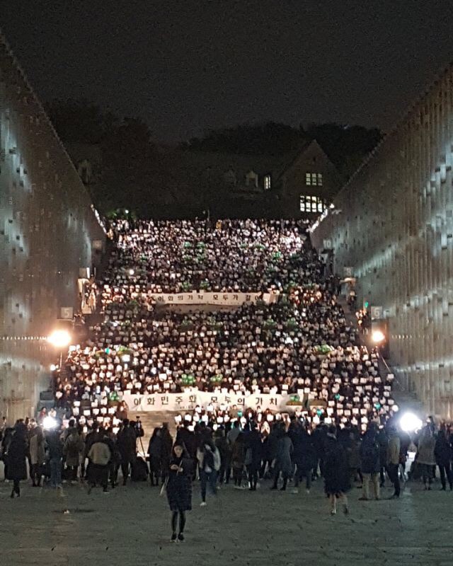 86일간의 이화여대 시위 날짜별 현장사진 모음 | 인스티즈