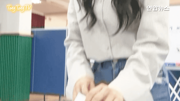 [트와이스] 지효가 생에 첫 대통령 투표하는데 한참 걸린이유 ㅋㅋ | 인스티즈