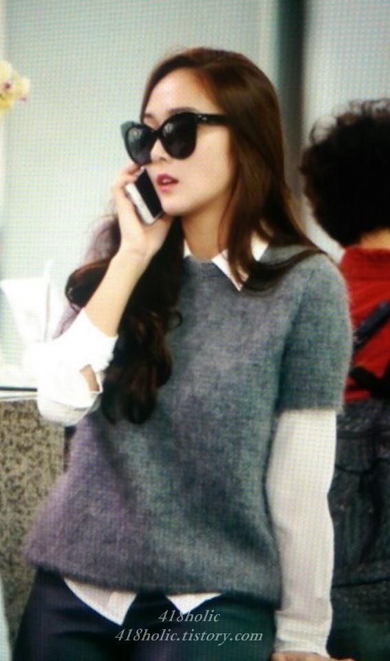 오늘자 제시카 공항패션(ft.니트) | 인스티즈