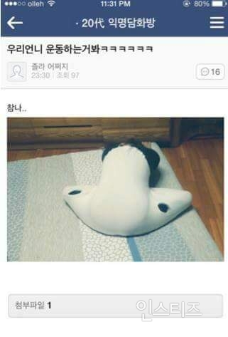 우리 언니 운동하는거봨ㅋㅋㅋㅋㅋㅋㅋㅋㅋ | 인스티즈